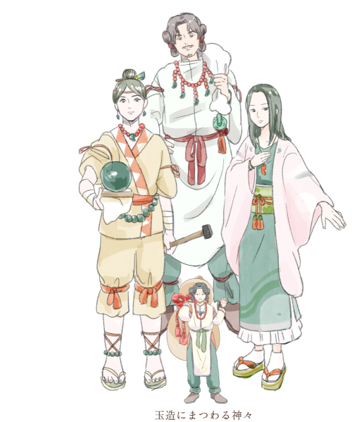 玉造にまつわる神々